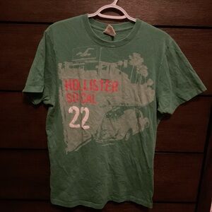 Hollister SoCal Green Tee with Graphic Print
